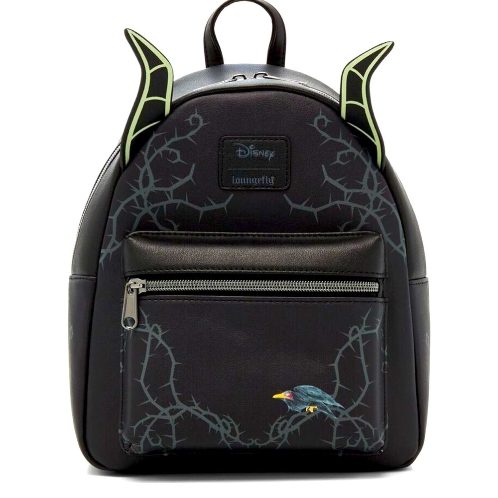 Loungefly Disney Sleeping Beauty Maleficent Glow-In-The-Dark Horns Backp…​